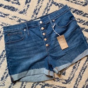 Madewell high-rise denim shorts NWT sz 33